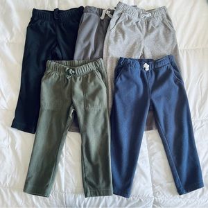 CARTER’s OSHKOSH BOYS 3T (5 pairs) FLEECE PANTS BUNDLE